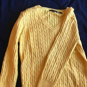 Yellow Jeanna Pierre Sweater. Adult medium
